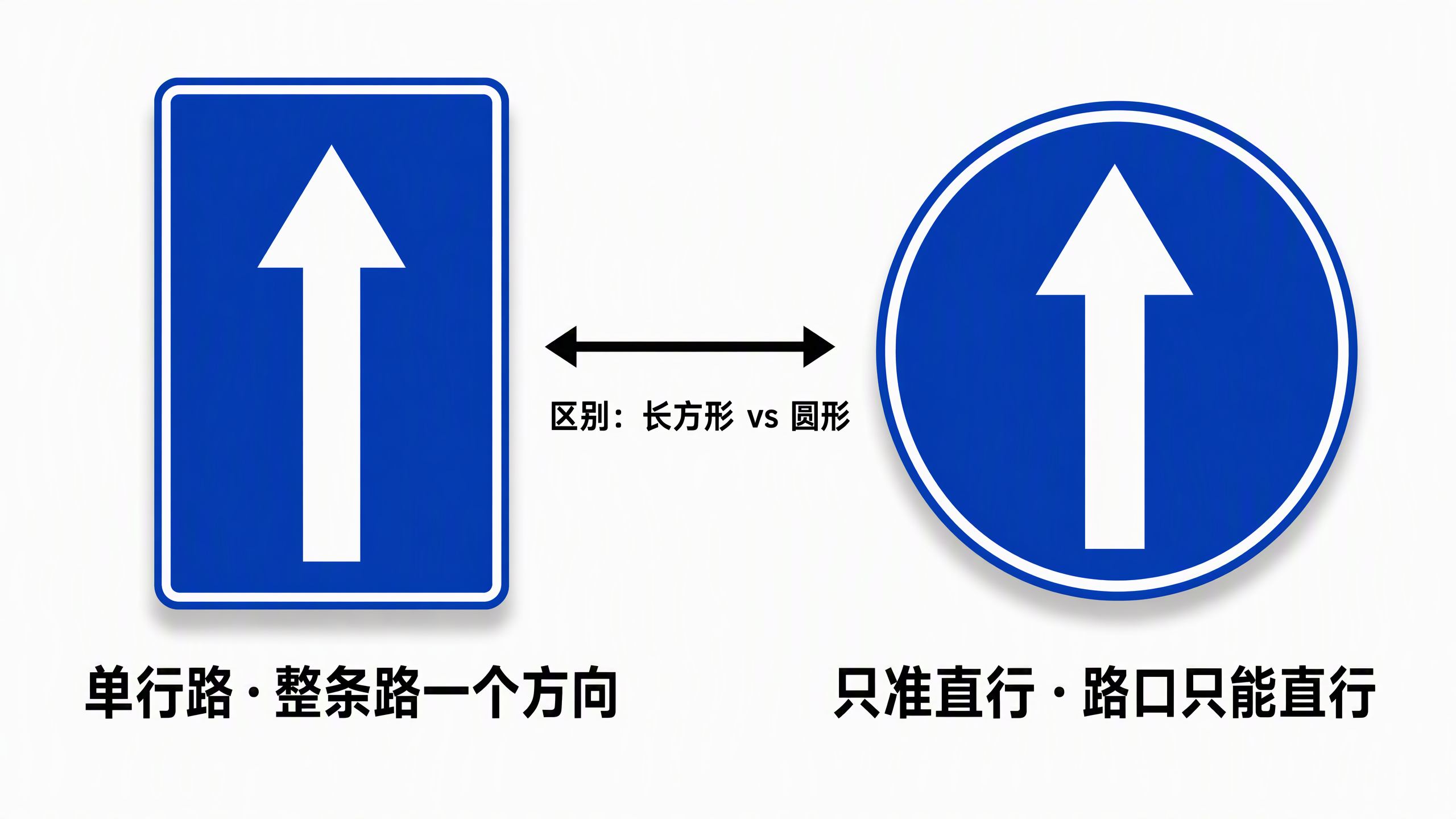 单行路 vs 只准直行